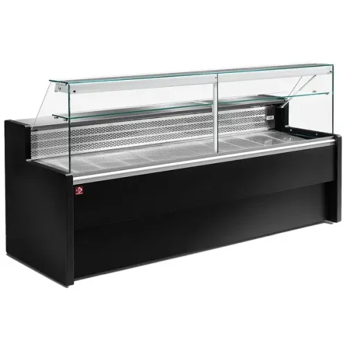 Professionele Zwarte Display Koelvitrine