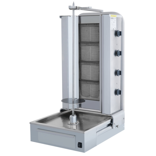 Vulqan Donergrill | Gas (4 Branders) | Max. 70 kg | 595x664x1087(h)mm - Horecagemak